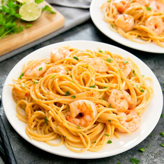 Bang Bang Shrimp Pasta