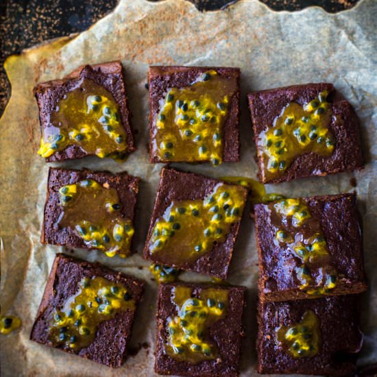 Chocolate Passionfruit Brownies