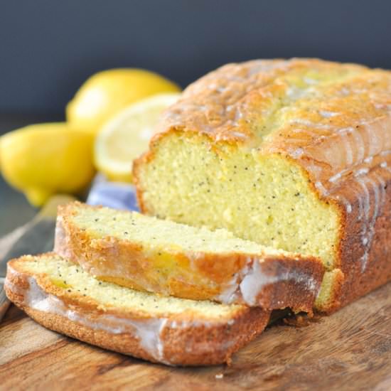 Easy Glazed Lemon Poppy Seed Bread