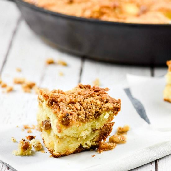 Caramel Walnut Coffee Cake