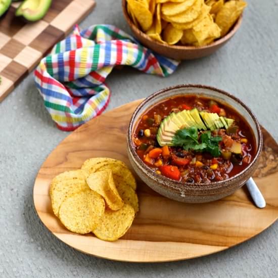 Three-Bean Quinoa Chili