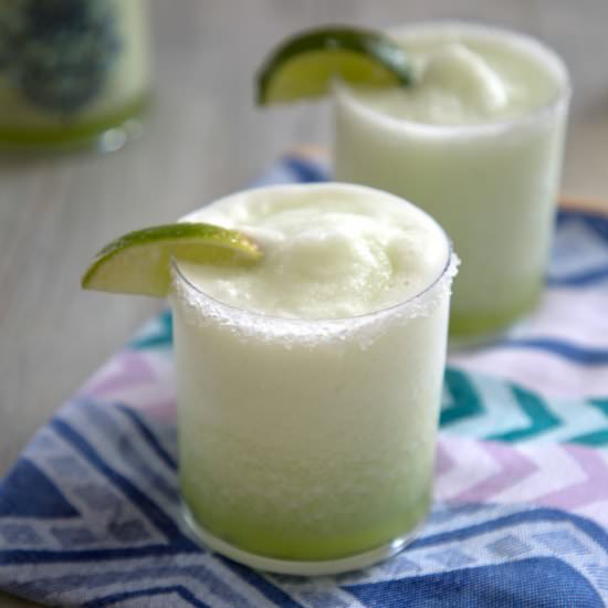 Honeydew Ginger Frozen Margaritas