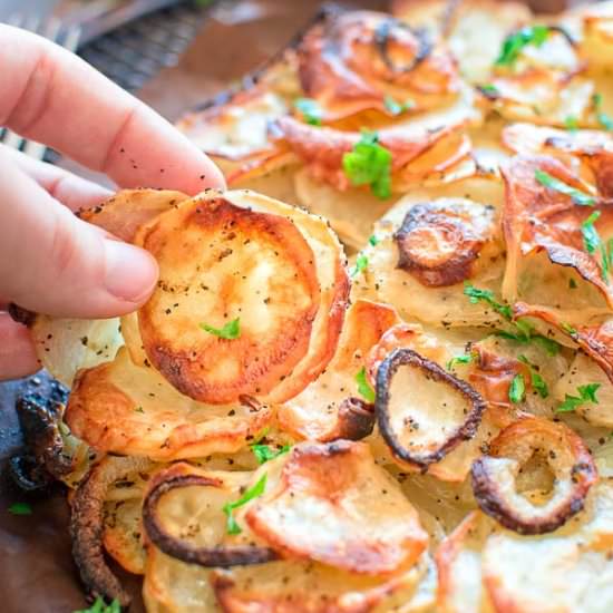 Simple Potato Cake with Onions