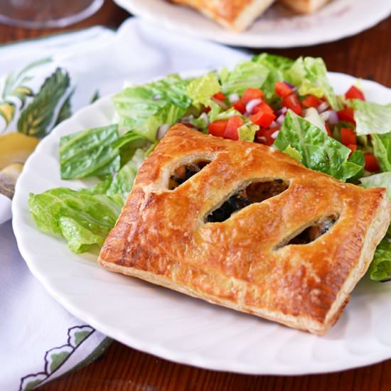 Sausage and Kale Puff Pastry Pocket