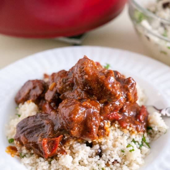 Slow Cooked Apricot Beef