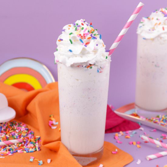 Easy Funfetti Milkshakes