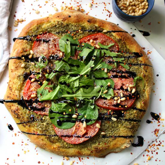 Vegan Pesto Pizza