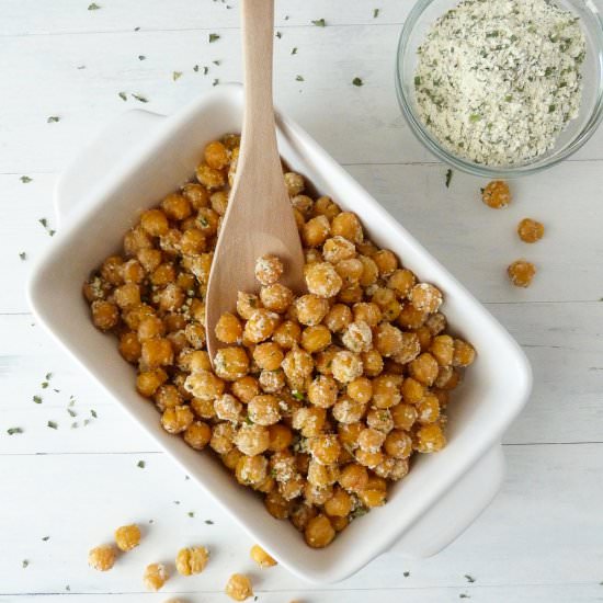 Roasted Ranch Chickpeas