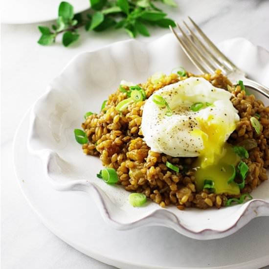 Einkorn Breakfast Pilaf