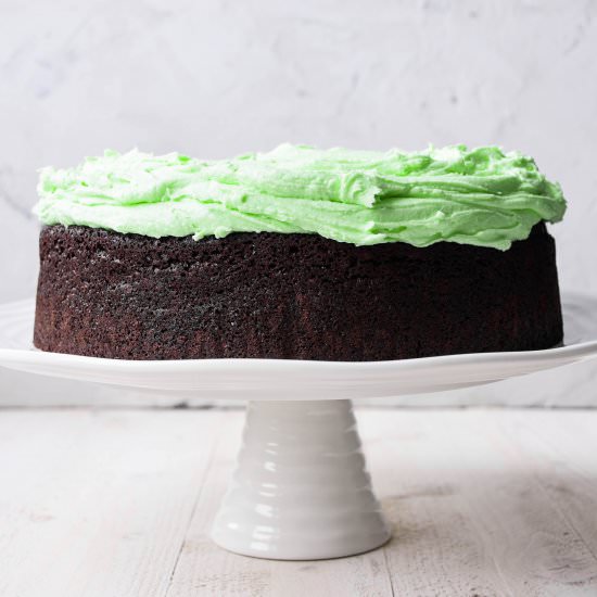 GUINNESS CAKE WITH MINT BUTTECREAM