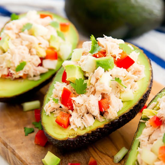 Tuna Salad Avocado Boats