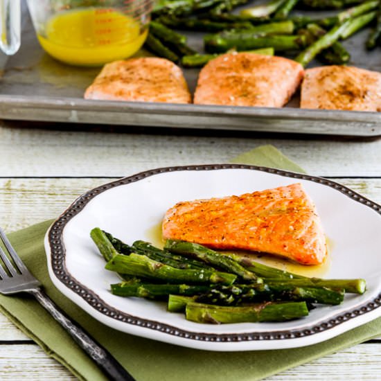 Roasted Lemon Salmon and Asparagus