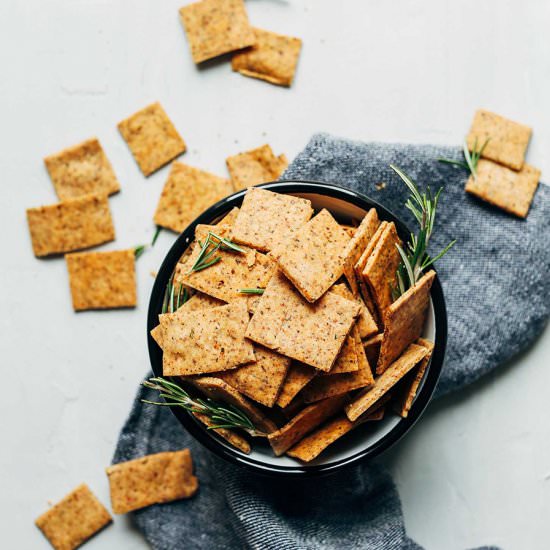 1-Bowl Vegan Gluten-Free Crackers