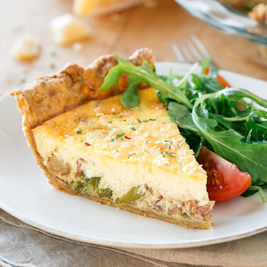 Savory Quiche with Herb Crust