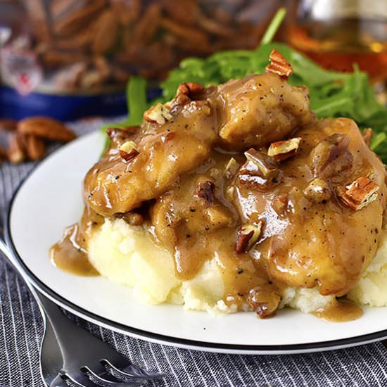 Maple Bourbon Pecan Chicken