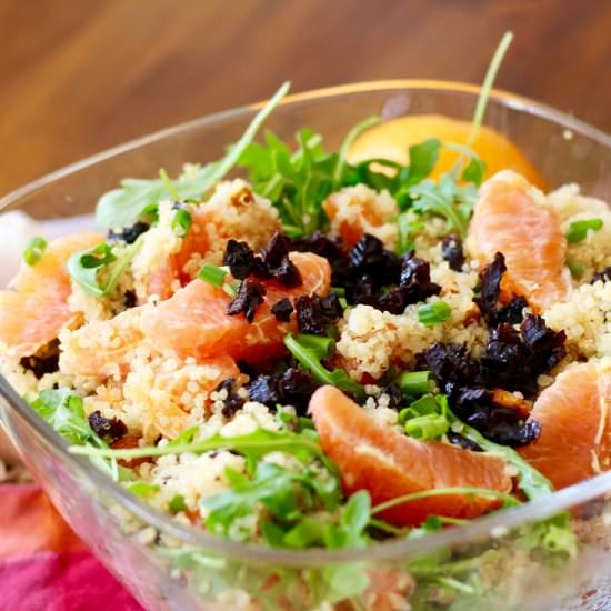 Citrus Quinoa Salad with Prunes