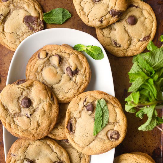 Mint Chocolate Chip Cookies