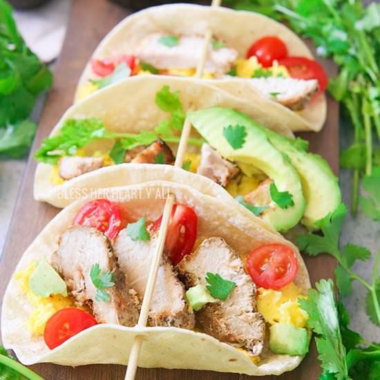 Fresh Pork Breakfast Tacos