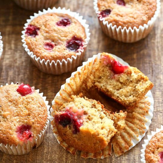 Blender Orange Cranberry Muffins