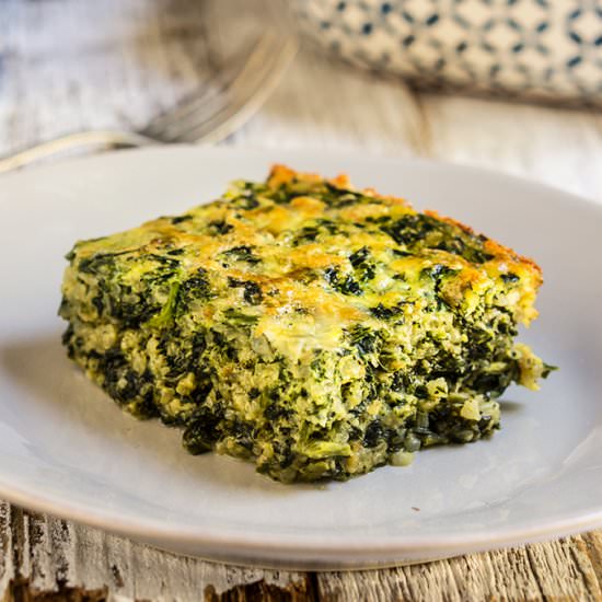 Smoky Spinach Rice Casserole