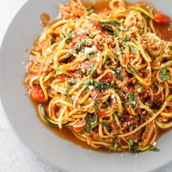 Low Fodmap Spaghetti & Zoodles