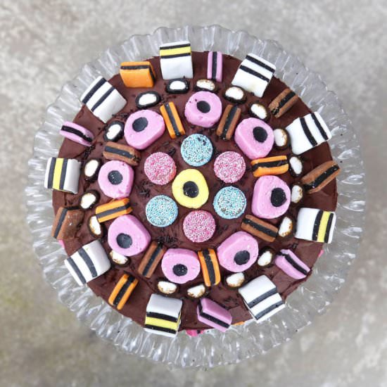 Liquorice Allsorts Celebration Cake