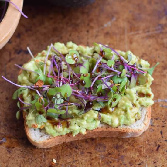 Avocado Toast with Mircrogreens