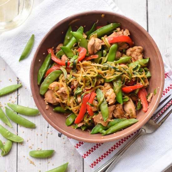 Zucchini Noodle Stir Fry