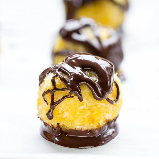 Chocolate Orange Coconut Macaroons