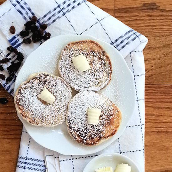 Small Raisin Dessert Pancakes