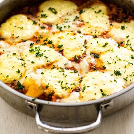 Skillet Chicken Lasagna