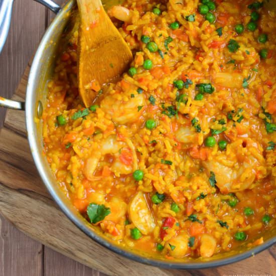 Spicy Prawn and Vegetable Risotto