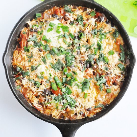 Black Bean Mexican Skillet Eggs