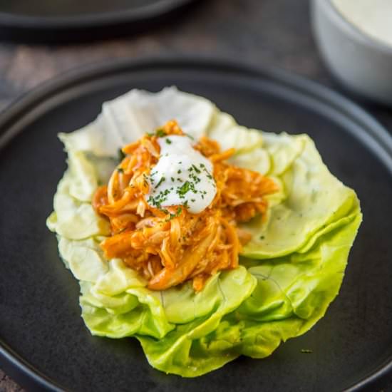 Buffalo Chicken Lettuce Wraps