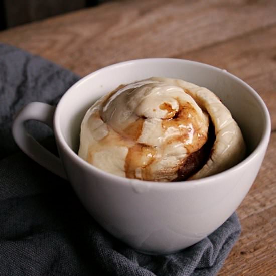 Cinnamon Roll in a Cup