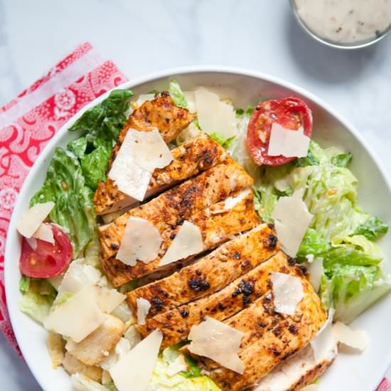 Blackened Chicken Caesar Salad