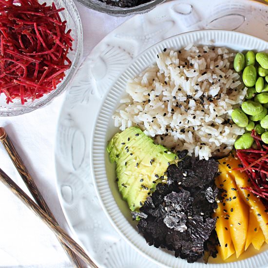 Edamame Sushi Bowl