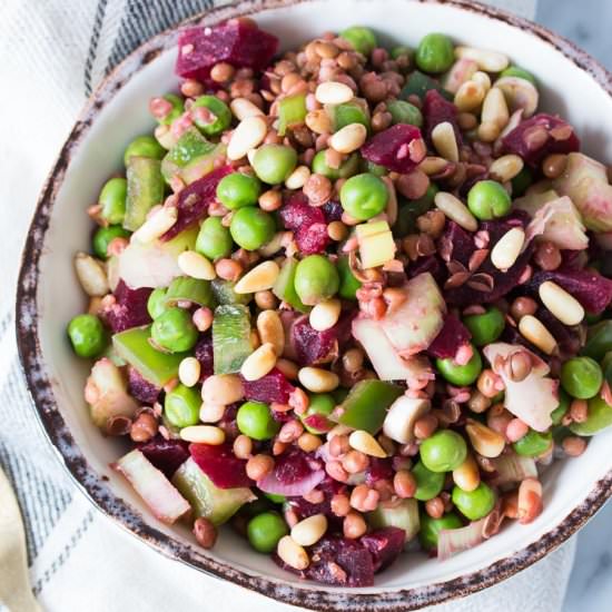 Lentil Salad with Beets