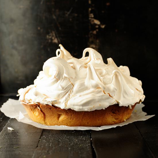 Lemon Almond Meringue Tart