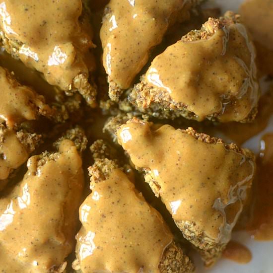 PB Banana Chai Oatmeal Scones