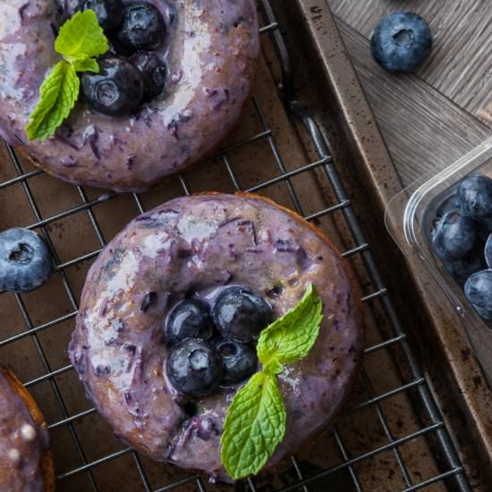 Blueberry Baked Donuts