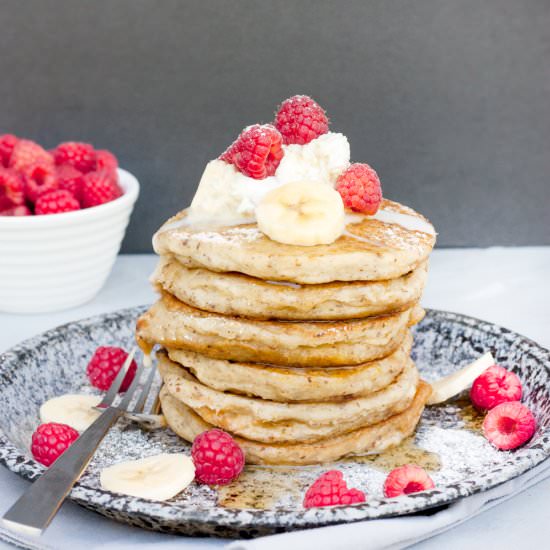 PB & Banana Stuffed Pancakes
