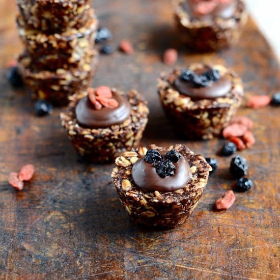 No bake chocolate cookie cups