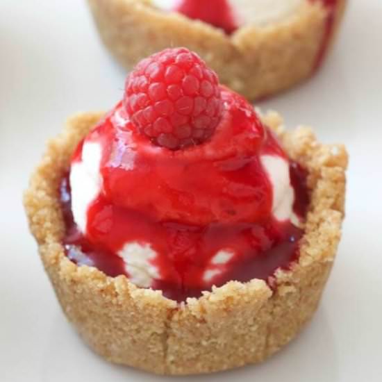 no-bake mini cheesecakes
