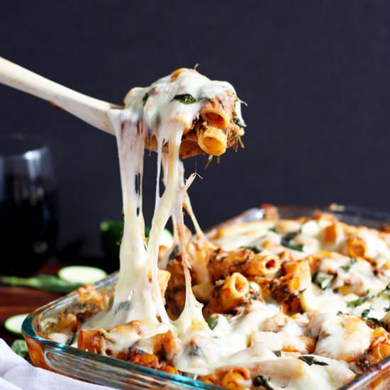 Cheesy Baked Rigatoni