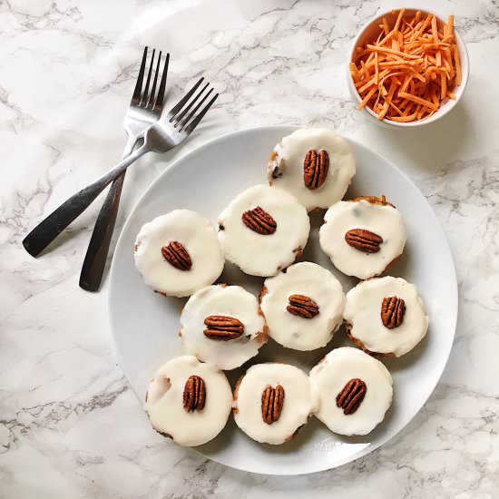 Healthy Carrot Cake Muffins