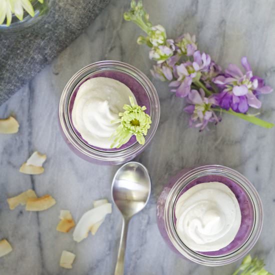Paleo Ube Tapioca Pudding