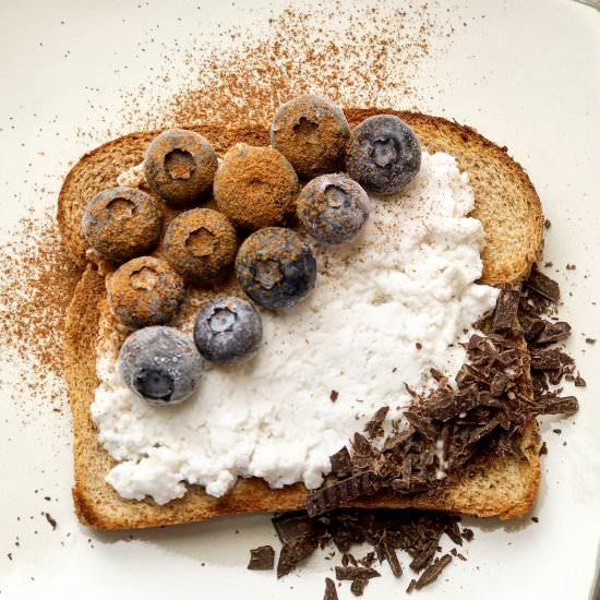 Coconut Blueberry Toast