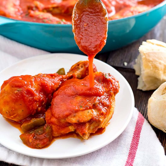 Grandma’s Easy Chicken Cacciatore