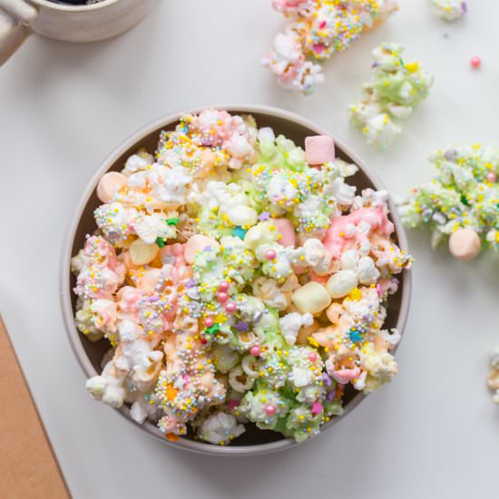 Unicorn Marshmallow Popcorn